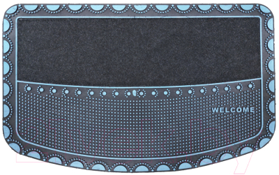 Коврик грязезащитный Akuteks Tekstil Pvc Mat 45x70-PEARL-TURQUOISE-PVCMat - фото
