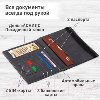 Обложка на паспорт Brauberg Passport / 238203