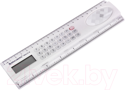 Линейка Brauberg Multi-8. С калькулятором / 250540 - фото