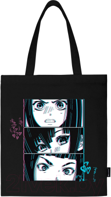 Сумка-шоппер Brauberg Premium. Anime face / 271903 - фото