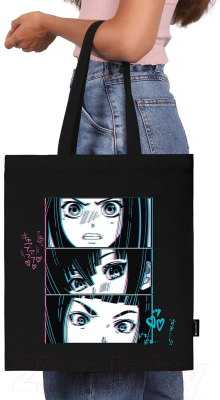 Сумка-шоппер Brauberg Premium. Anime face / 271903