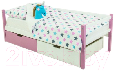 Кровать-тахта детская Бельмарко Skogen / 603 (лавандовый/белый)