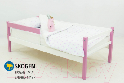 Кровать-тахта детская Бельмарко Skogen / 603 (лавандовый/белый)