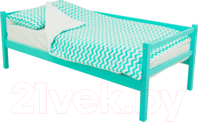 Кровать-тахта детская Бельмарко Skogen / 596 (мятный) - фото