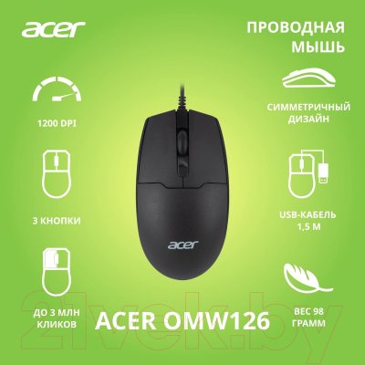 Мышь Acer OMW126 / ZL.MCEEE.010