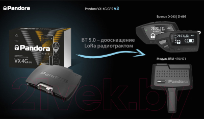 Автосигнализация Pandora VX-4G GPS v3