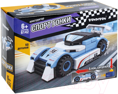 Конструктор инерционный Bondibon Спорт Гонки / ВВ6142 - фото