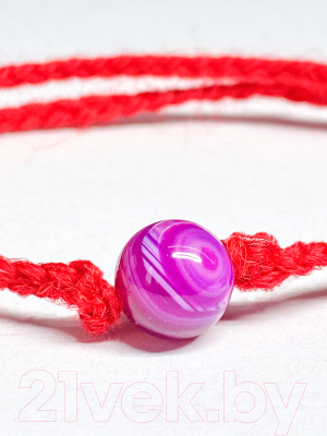 Браслет Wolves Красная нить с агатом 40777