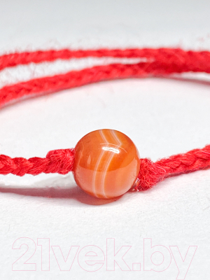 Браслет Wolves Красная нить с агатом 40781