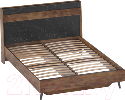 Двуспальная кровать Мебельград Браун 160x200