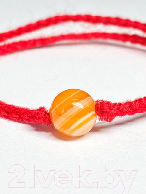 Браслет Wolves Красная нить с агатом 40785