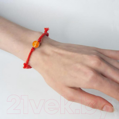 Браслет Wolves Красная нить с агатом 40785