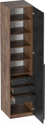 Шкаф-пенал Мебельград Браун 51x53.5x226.5