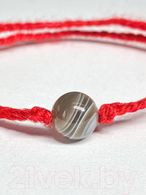 Браслет Wolves Красная нить с агатом 40801