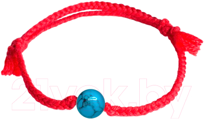 Браслет Wolves Красная нить с бирюзой 40813 - фото