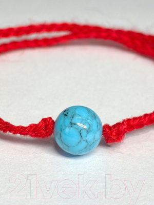 Браслет Wolves Красная нить с бирюзой 40813