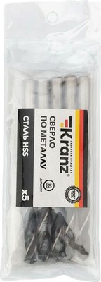 Набор сверл Kranz KR-91-0629