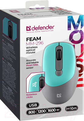 Мышь Defender Feam MM-296 / 52294
