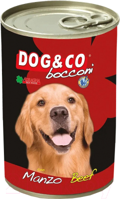 Влажный корм для собак Adragna Dog&Co кусочки говядины в соусе - фото