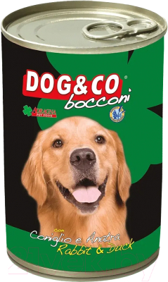 Влажный корм для собак Adragna Dog&Co кусочки кролика и утки в соусе - фото