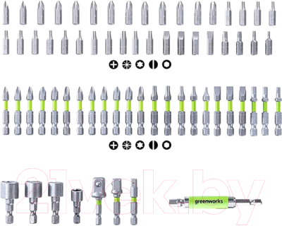 Набор бит Greenworks 2944407