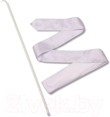 Лента для художественной гимнастики с палочкой No Brand СЕ6-W - фото