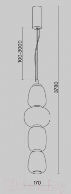 Потолочный светильник Maytoni Pattern MOD267PL-L32G3K