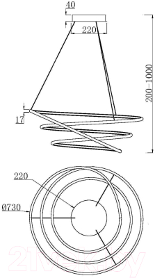 Люстра Maytoni Nola MOD100PL-L88BSK1