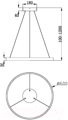 Потолочный светильник Maytoni Rim MOD058PL-L32BK