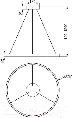 Потолочный светильник Maytoni Rim MOD058PL-L42BSK