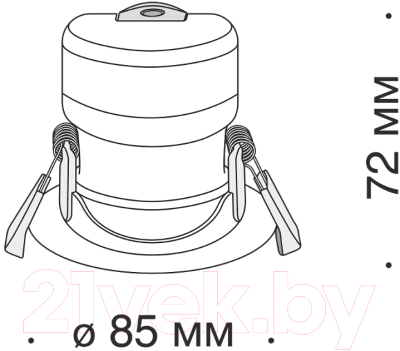 Точечный светильник Maytoni Phill DL013-6-L9W