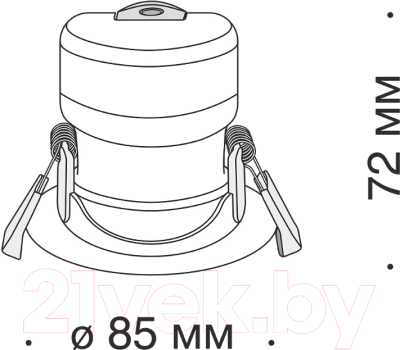 Точечный светильник Maytoni Phill DL014-6-L9W