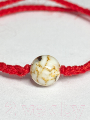 Браслет Wolves Красная нить с варисцитом 40821