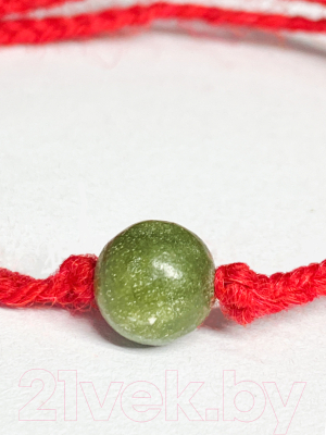 Браслет Wolves Красная нить с жадеитом 40837