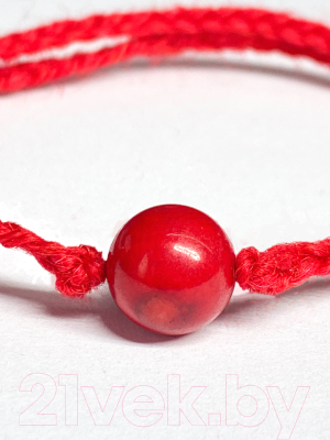 Браслет Wolves Красная нить с кораллом 40845