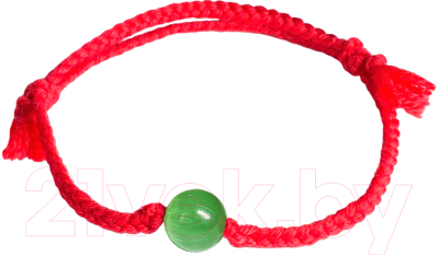 Браслет Wolves Красная нить с кошачьим глазом 40849 - фото