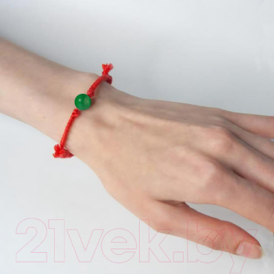 Браслет Wolves Красная нить с кошачьим глазом 40849