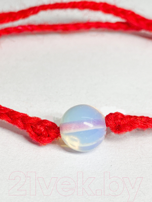 Браслет Wolves Красная нить с лунным камнем 40861