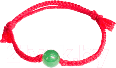 Браслет Wolves Красная нить с нефритом 40865 - фото