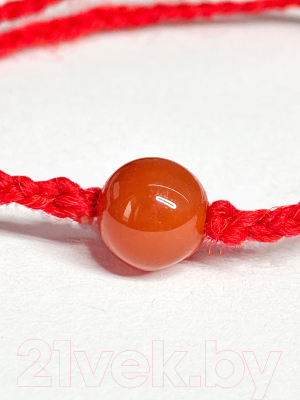 Браслет Wolves Красная нить с сердоликом 40889