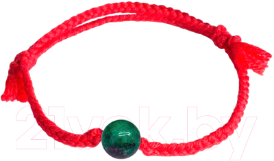 Браслет Wolves Красная нить с цоизитом 40905 - фото