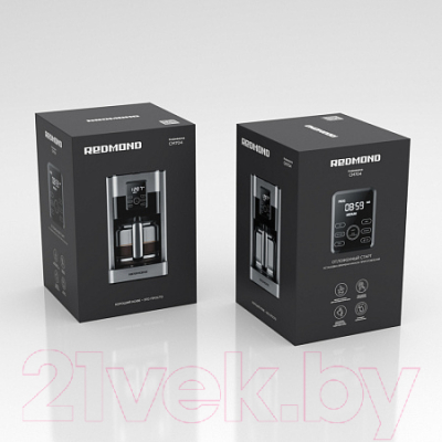 Капельная кофеварка Redmond CM704 (черный)
