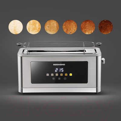 Тостер Redmond T900 (серый/металлик)