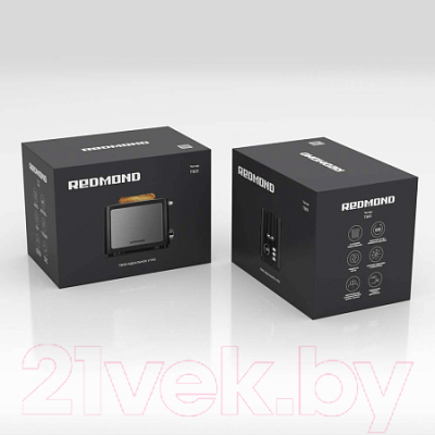 Тостер Redmond T901 (черный/хром)