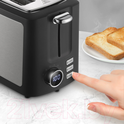 Тостер Redmond T901 (черный/хром)