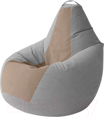 Бескаркасное кресло Kreslomeshki Груша Kombo XXL / GKV-130x90-SH - фото