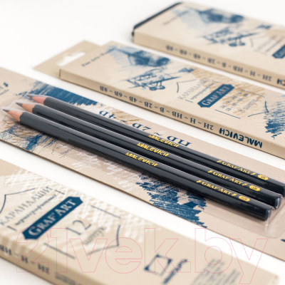 Набор простых карандашей Малевичъ GrafArt / 197904