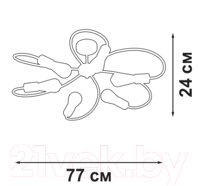 Люстра Vitaluce V3076-1/6PL