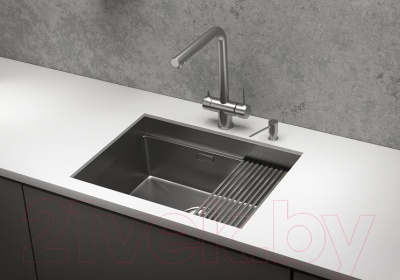 Мойка кухонная GRANULA KS-6045U (сатин)