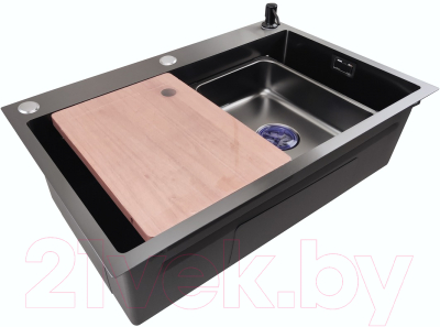 Мойка кухонная STELLAR Decor S7045NB-A-D